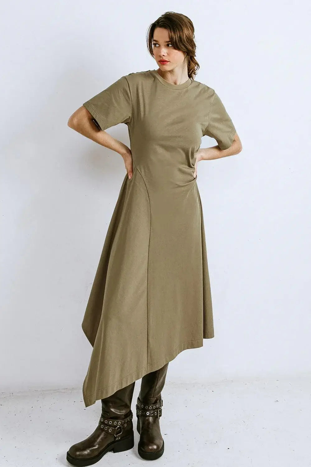 RIGHT ON CUE KNIT MIDI DRESS - Flying Tomato - Flyclothing LLC