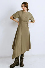 RIGHT ON CUE KNIT MIDI DRESS - Flying Tomato - Flyclothing LLC