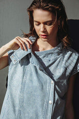 LATE SUMMER NIGHTS DENIM VEST - Flying Tomato - Flyclothing LLC