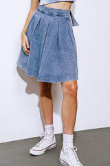 YOUR EYES ON MINE DENIM MINI SKIRT - Flying Tomato - Flyclothing LLC