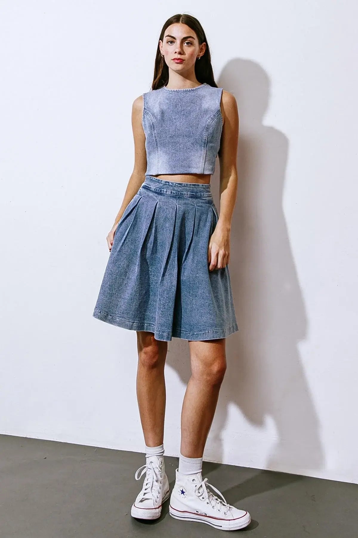 YOUR EYES ON MINE DENIM MINI SKIRT - Flying Tomato - Flyclothing LLC