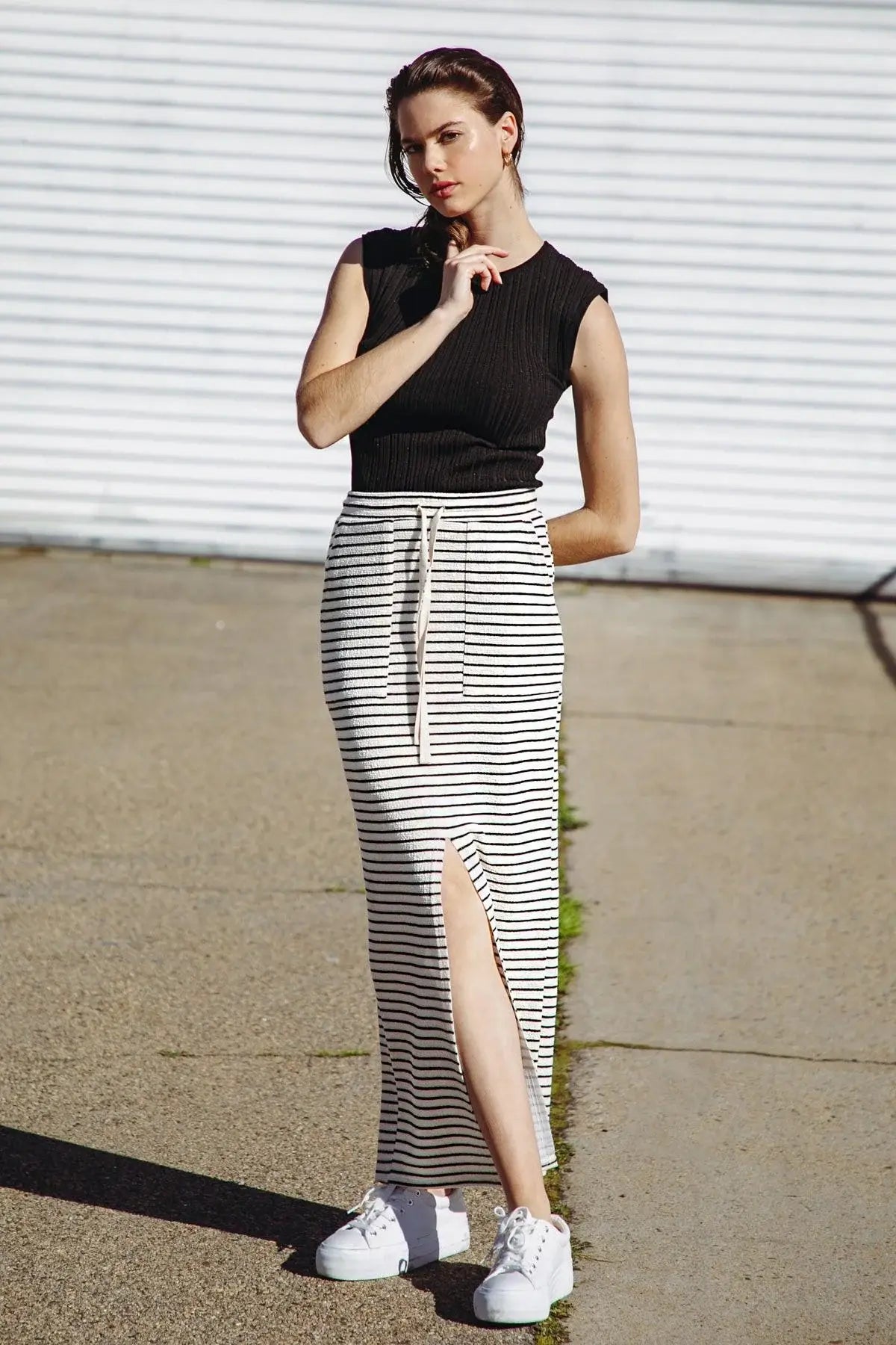 PRETTY ON POINT KNIT SKIRT - Flying Tomato - Flyclothing LLC
