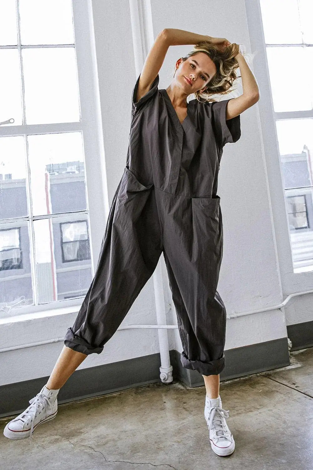 SAY IT AGAIN WOVEN JUMPSUIT - Flying Tomato - Flyclothing LLC