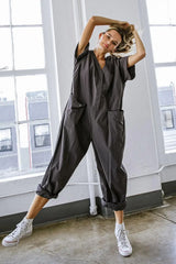 SAY IT AGAIN WOVEN JUMPSUIT - Flying Tomato - Flyclothing LLC
