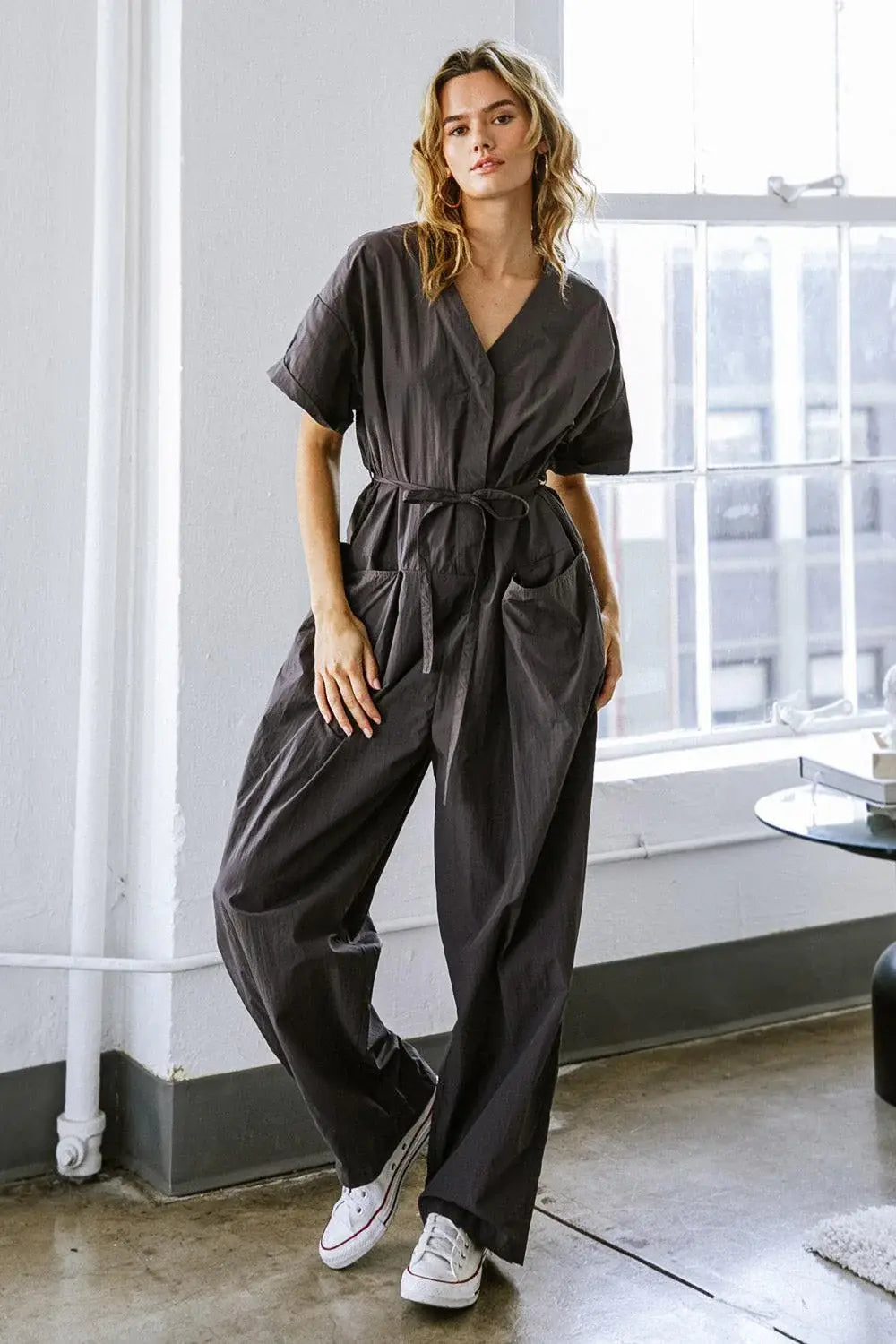 SAY IT AGAIN WOVEN JUMPSUIT - Flying Tomato - Flyclothing LLC