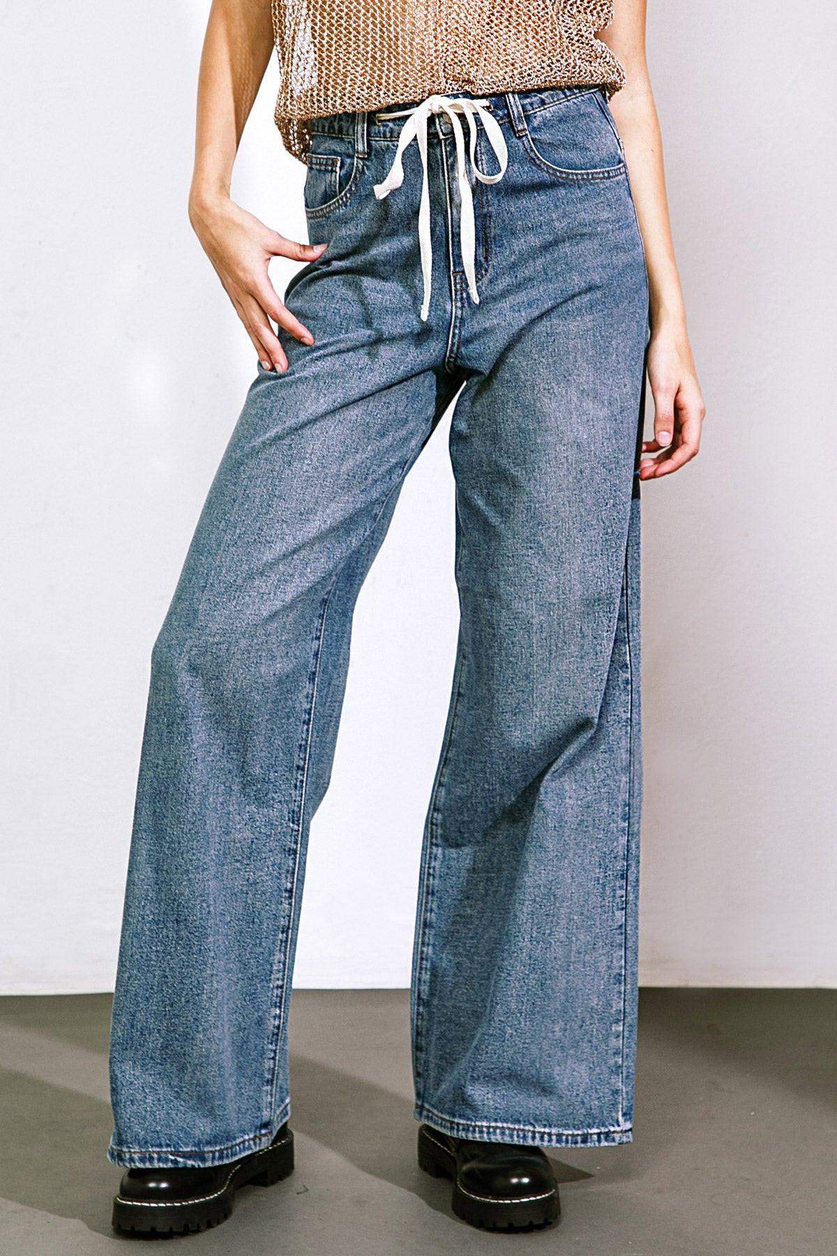SHE'S A SWEET TALKER DENIM PANTS - Flying Tomato - Flyclothing LLC