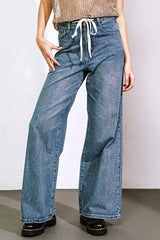 SHE'S A SWEET TALKER DENIM PANTS - Flying Tomato - Flyclothing LLC