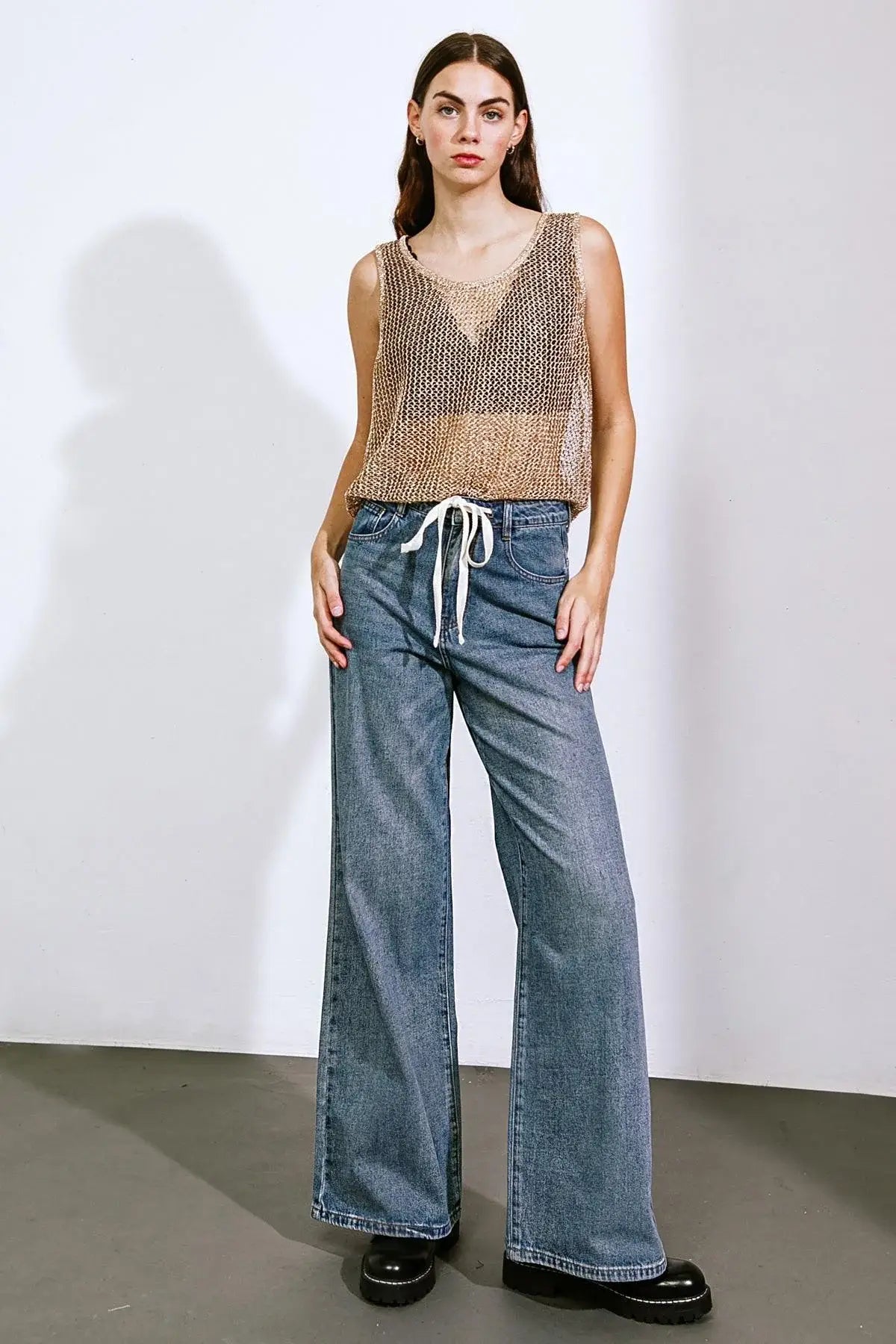 SHE'S A SWEET TALKER DENIM PANTS - Flying Tomato - Flyclothing LLC