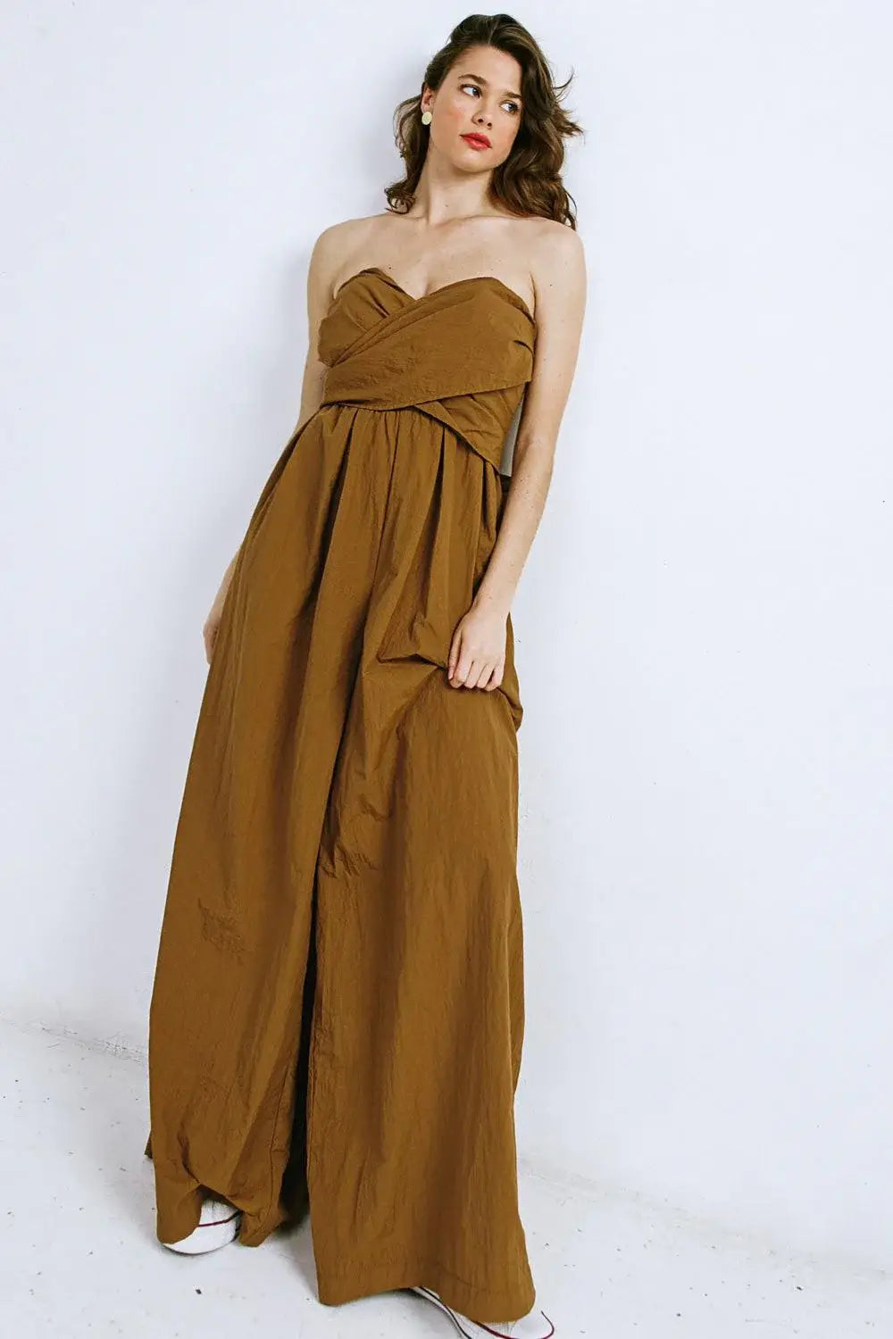 THINK ABOUT ME WOVEN JUMPSUIT - Flying Tomato - Flyclothing LLC