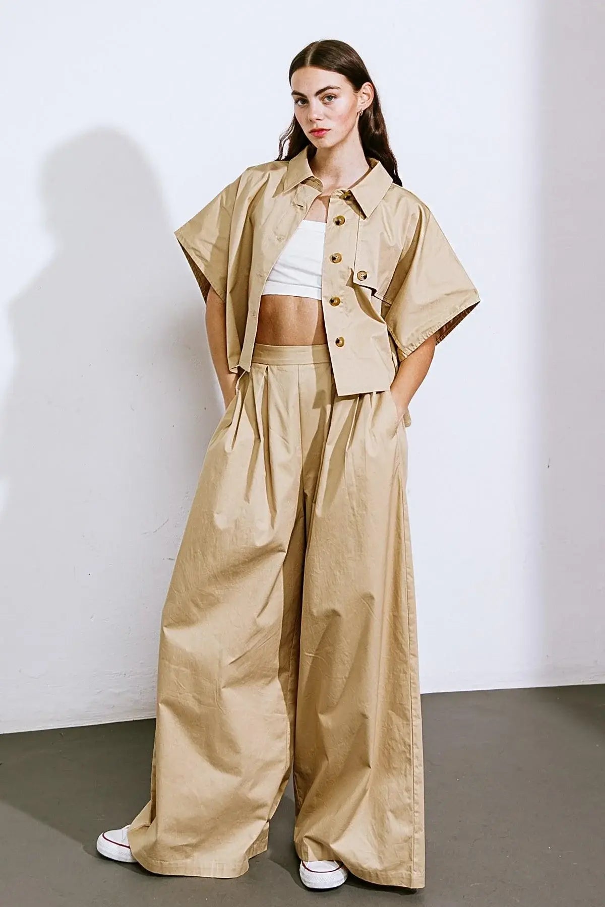 IT'S PERFECT TIMING WOVEN PANTS - Flying Tomato - Flyclothing LLC