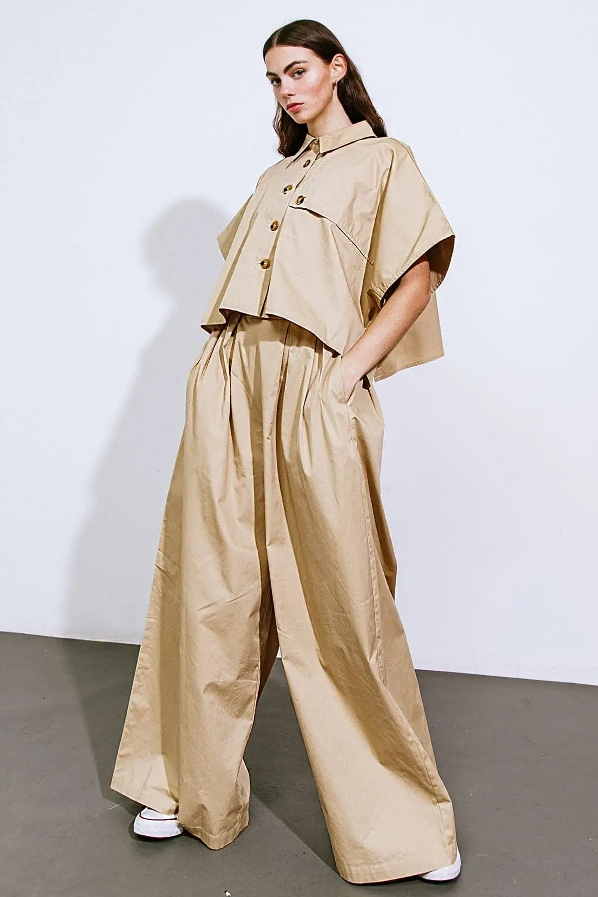 IT'S PERFECT TIMING WOVEN PANTS - Flying Tomato - Flyclothing LLC