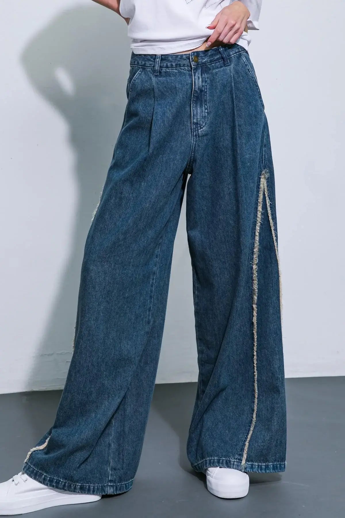 ALL OR NOTHING WASHED DENIM - Flying Tomato - Flyclothing LLC