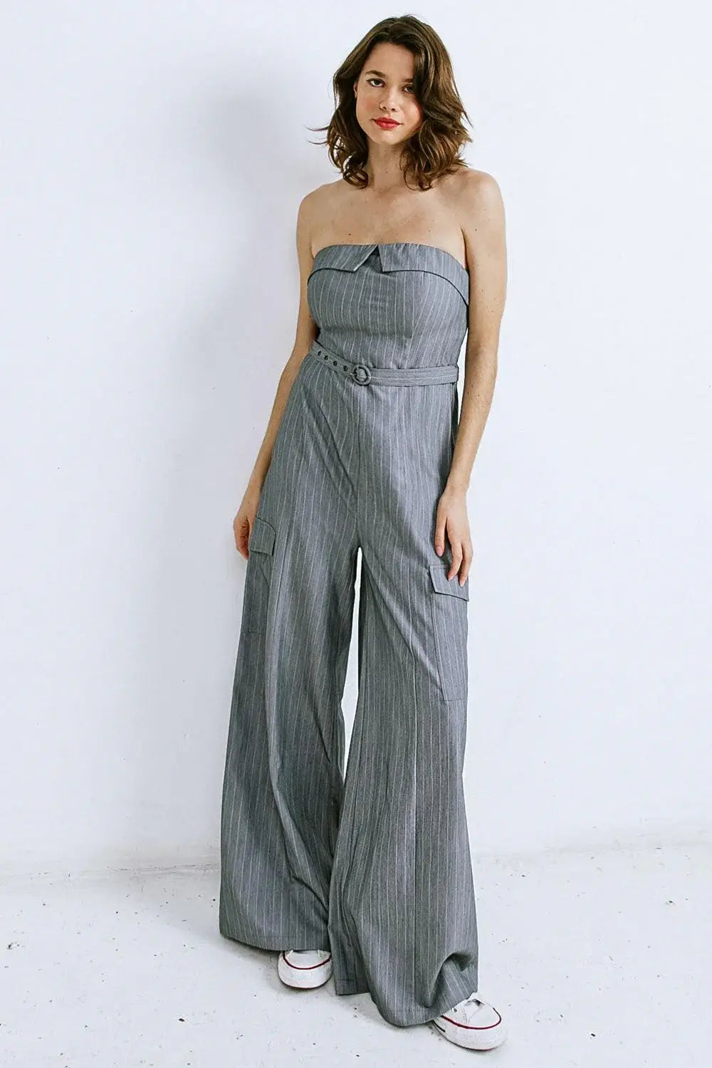 WISHFUL THINKING WOVEN JUMPSUIT - Flying Tomato - Flyclothing LLC