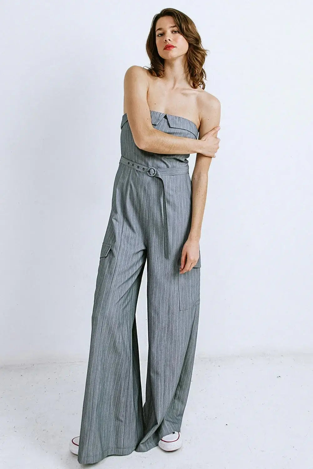 WISHFUL THINKING WOVEN JUMPSUIT - Flying Tomato - Flyclothing LLC