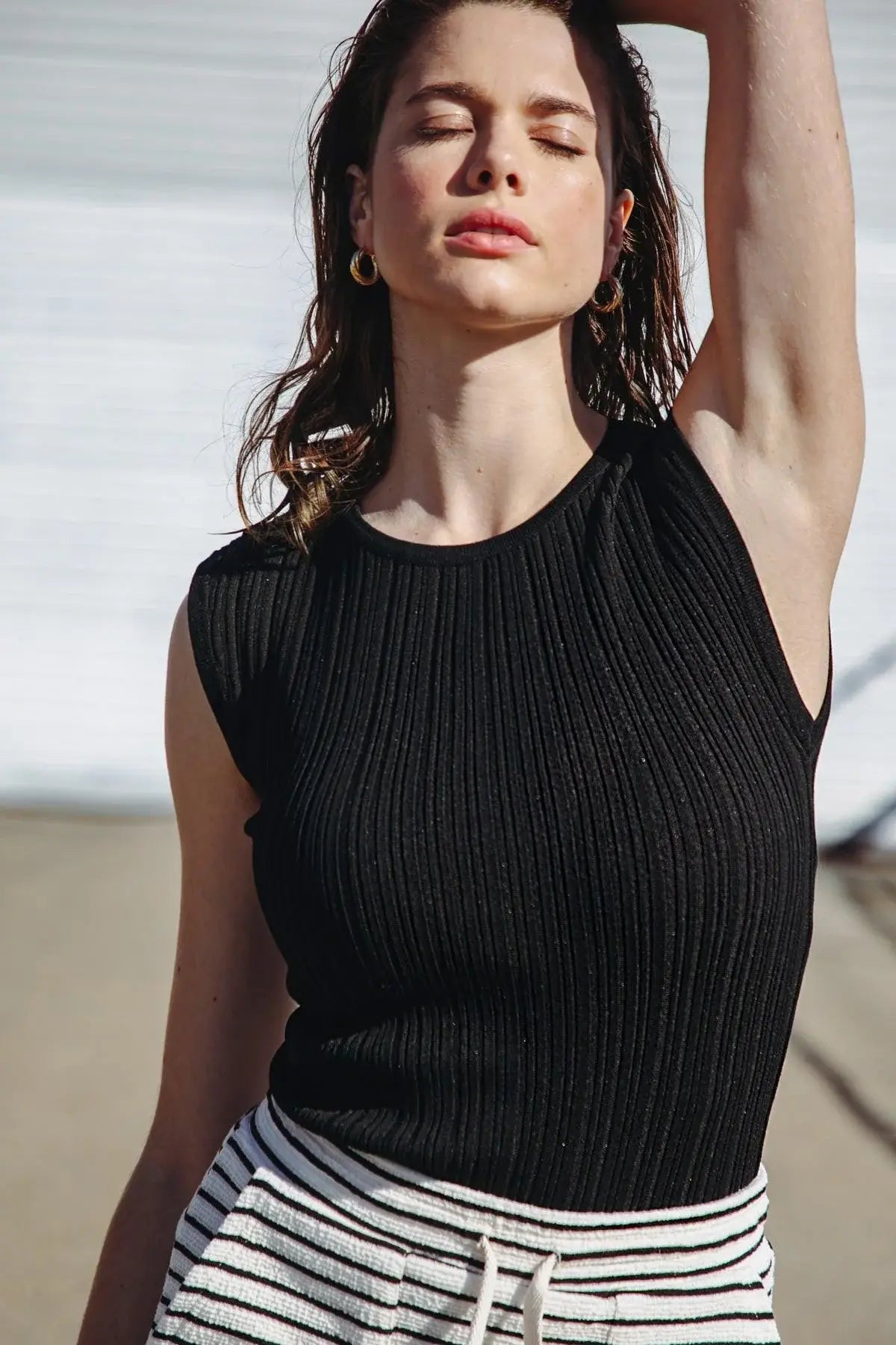 SET THE PACE KNIT TOP - Flying Tomato - Flyclothing LLC