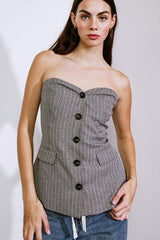 GET TO THE POINT WOVEN TOP - Flying Tomato - Flyclothing LLC