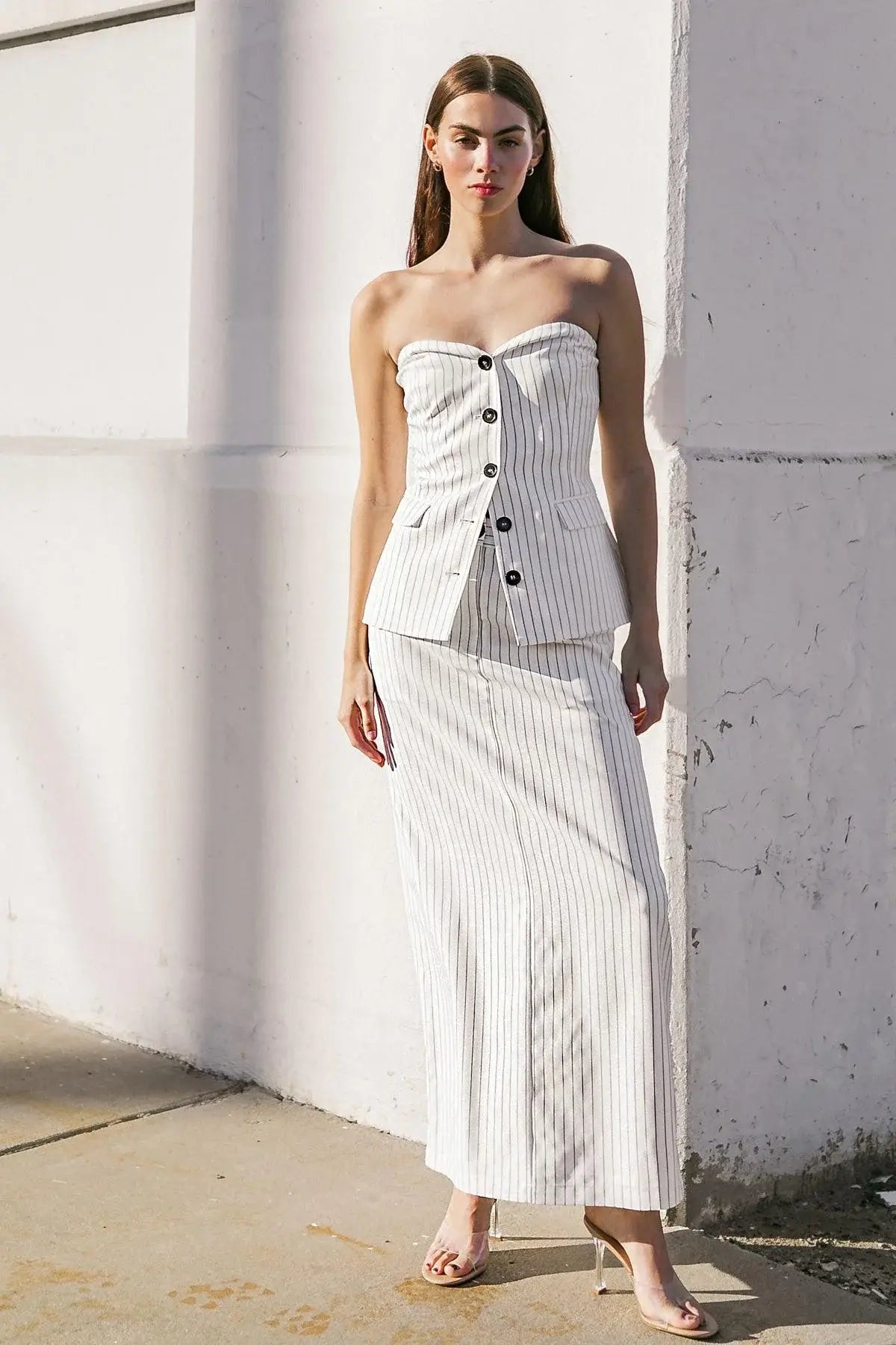 GET TO THE POINT WOVEN TOP - Flying Tomato - Flyclothing LLC