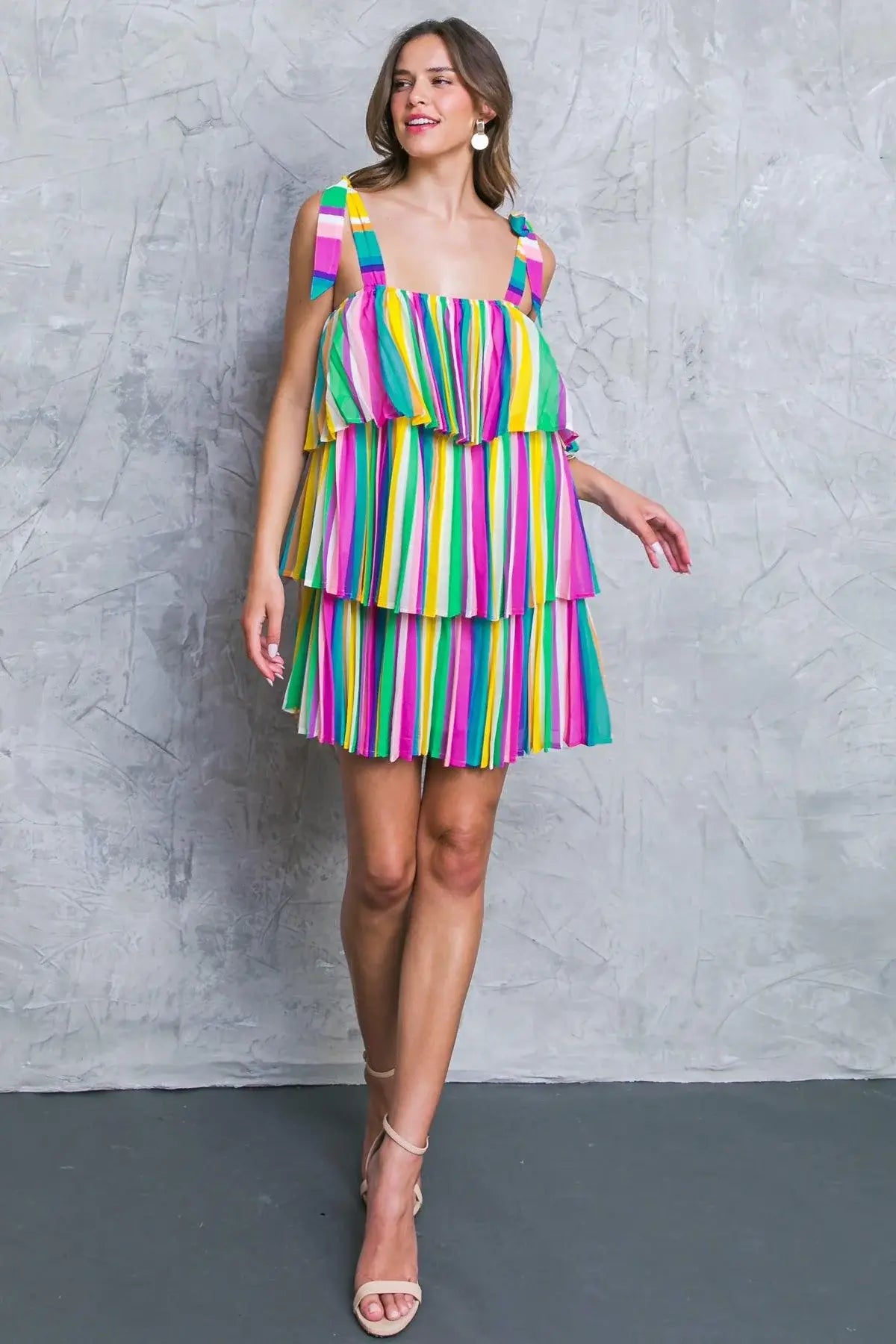 PROPER PARADISE WOVEN MINI DRESS - Flying Tomato - Flyclothing LLC