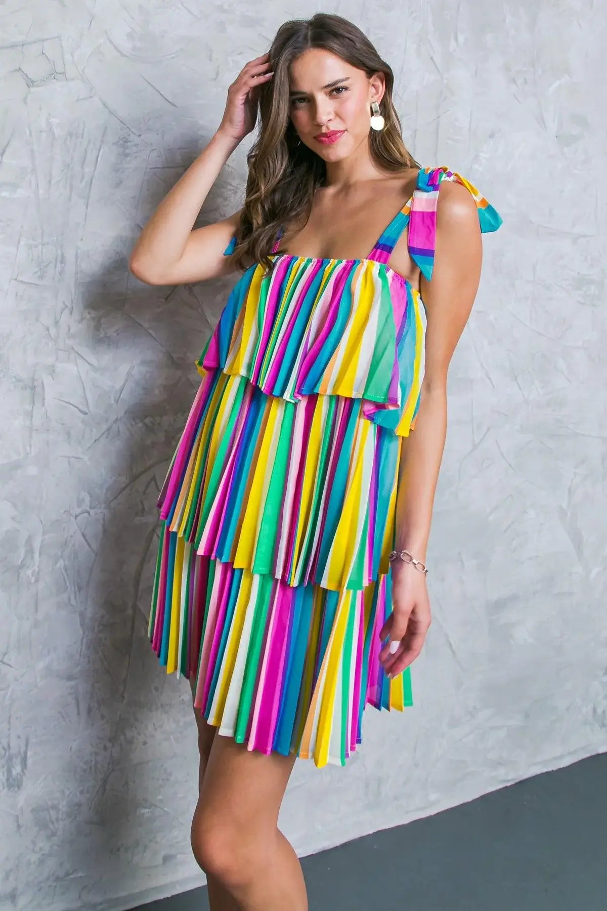 PROPER PARADISE WOVEN MINI DRESS - Flying Tomato - Flyclothing LLC