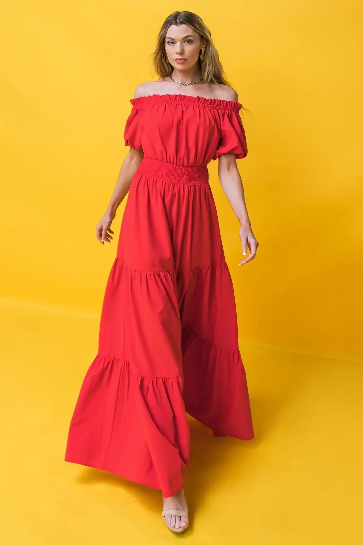 OUT IN THE COUNTRY WOVEN MAXI DRESS - Flying Tomato - Flyclothing LLC