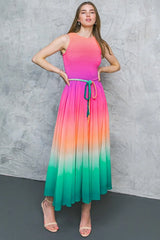 CATER TO YOU WOVEN MIDI DRESS - Flying Tomato - Flyclothing LLC
