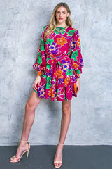 ELEVATED ATTITUDE WOVEN MINI DRESS - Flying Tomato - Flyclothing LLC