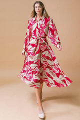HEART OF WOVEN MIDI DRESS - Flying Tomato - Flyclothing LLC