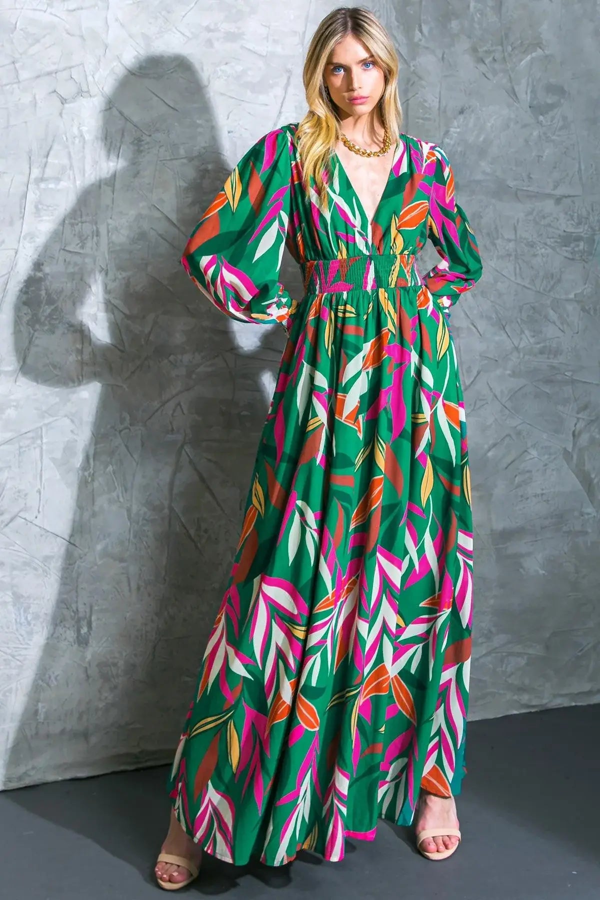 GONE COASTAL WOVEN MAXI DRESS - Flying Tomato - Flyclothing LLC