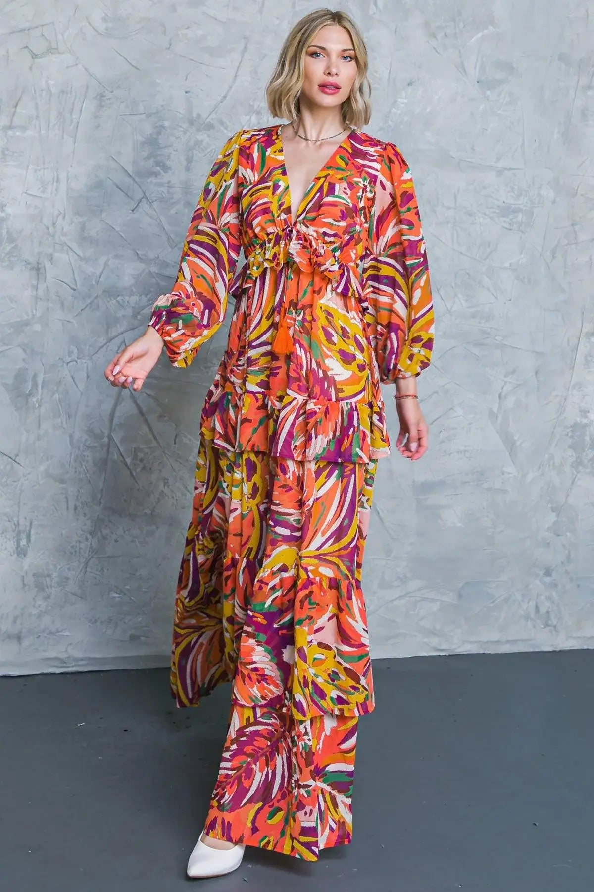 WONDERFUL SOUL WOVEN MAXI DRESS - Flying Tomato - Flyclothing LLC