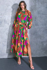 CUE THE CHIC WOVEN MIDI DRESS - Flying Tomato - Flyclothing LLC