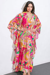 SEASIDE GIRLS WOVEN KAFTAN DRESS - Flying Tomato - Flyclothing LLC