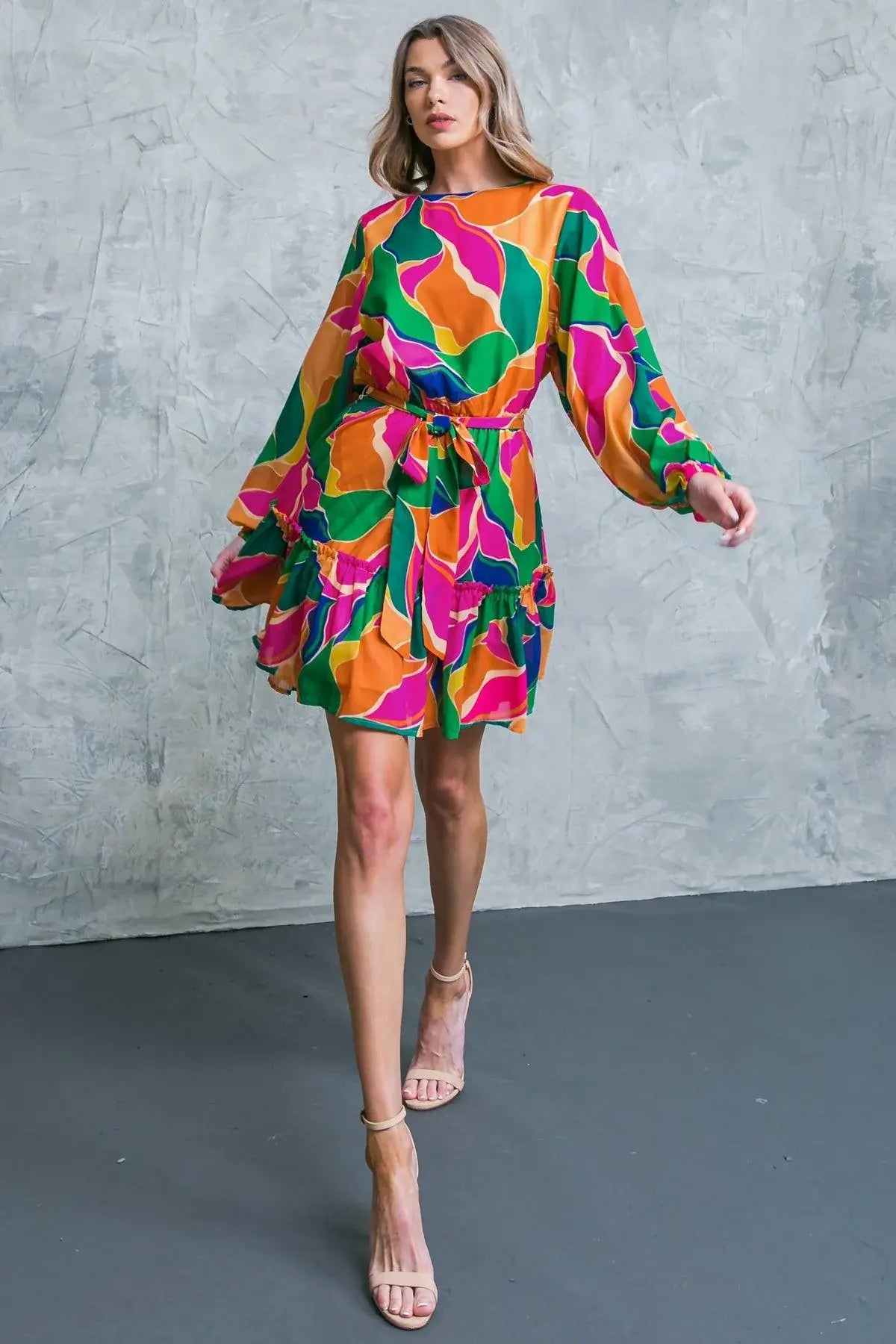 THANK ME LATER WOVEN MINI DRESS - Flying Tomato - Flyclothing LLC