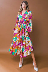 CAREFREE CONFIDENCE WOVEN MIDI DRESS - Flying Tomato - Flyclothing LLC