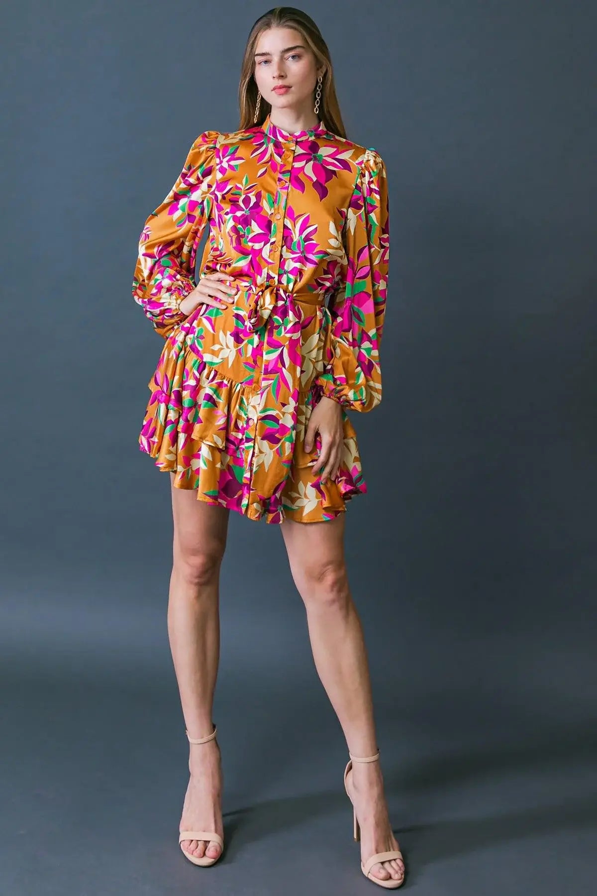 JUST BELIEVE IN ME WOVEN MINI DRESS - Flying Tomato - Flyclothing LLC