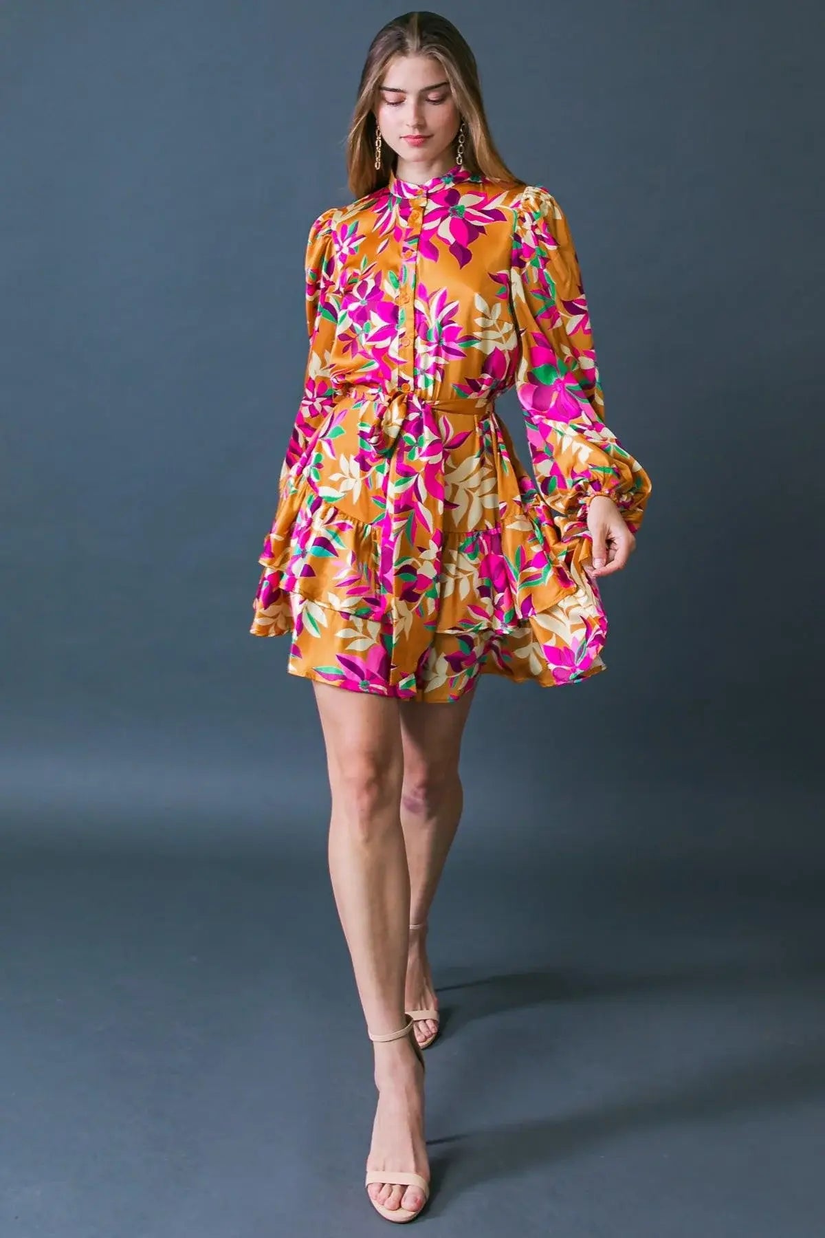 JUST BELIEVE IN ME WOVEN MINI DRESS - Flying Tomato - Flyclothing LLC