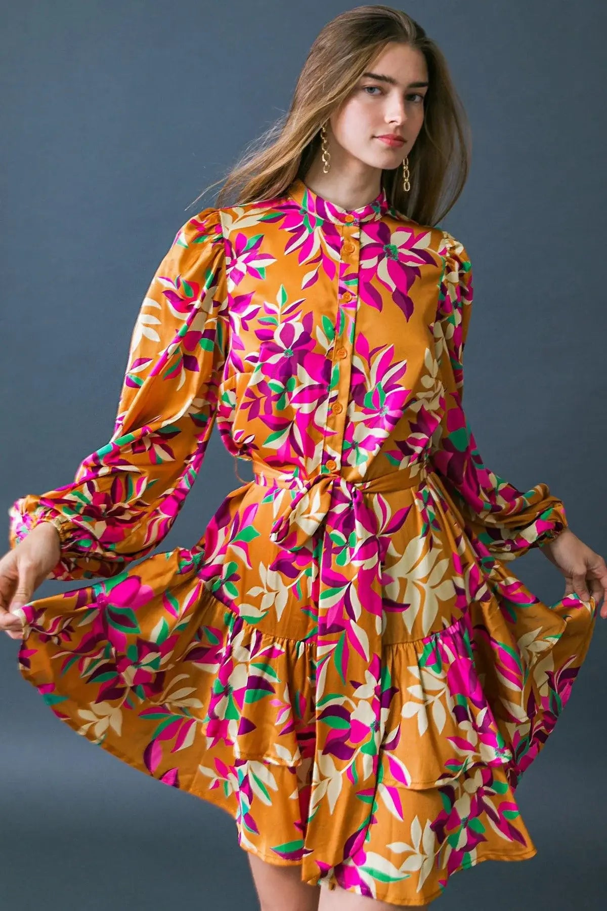 JUST BELIEVE IN ME WOVEN MINI DRESS - Flying Tomato - Flyclothing LLC