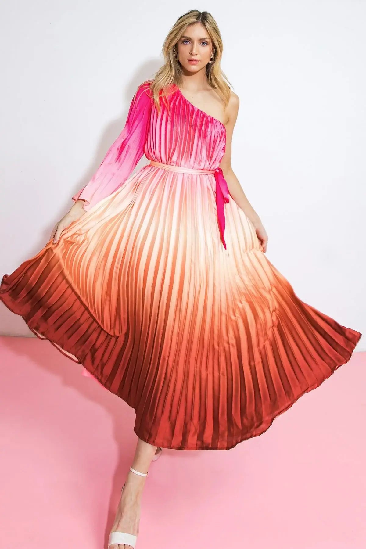 YOU'RE MY LOVER WOVEN MIDI DRESS - Flying Tomato - Flyclothing LLC