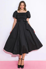 A PEACEFUL PLACE WOVEN MIDI DRESS - Flying Tomato - Flyclothing LLC