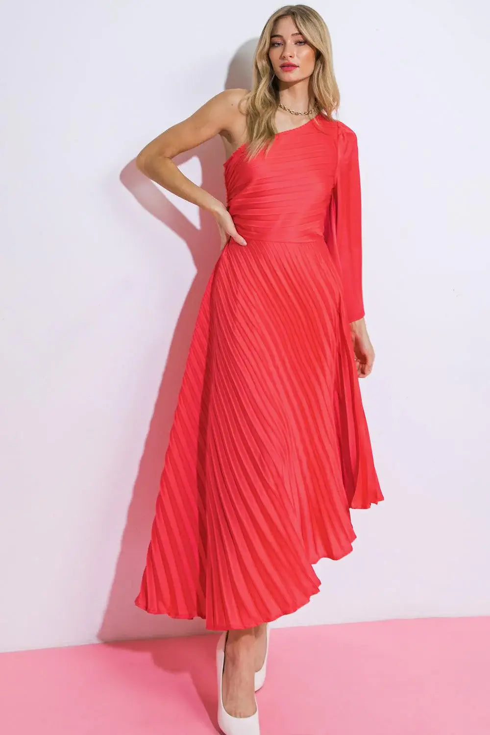 WRITE THIS DOWN WOVEN MIDI DRESS - Flying Tomato - Flyclothing LLC
