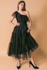 SOME FRESH AIR FUCHSIA TULLE MIDI DRESS - Flying Tomato - Flyclothing LLC