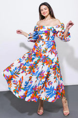 FEELING OPTIMISTIC WOVEN MIDI DRESS - Flying Tomato - Flyclothing LLC