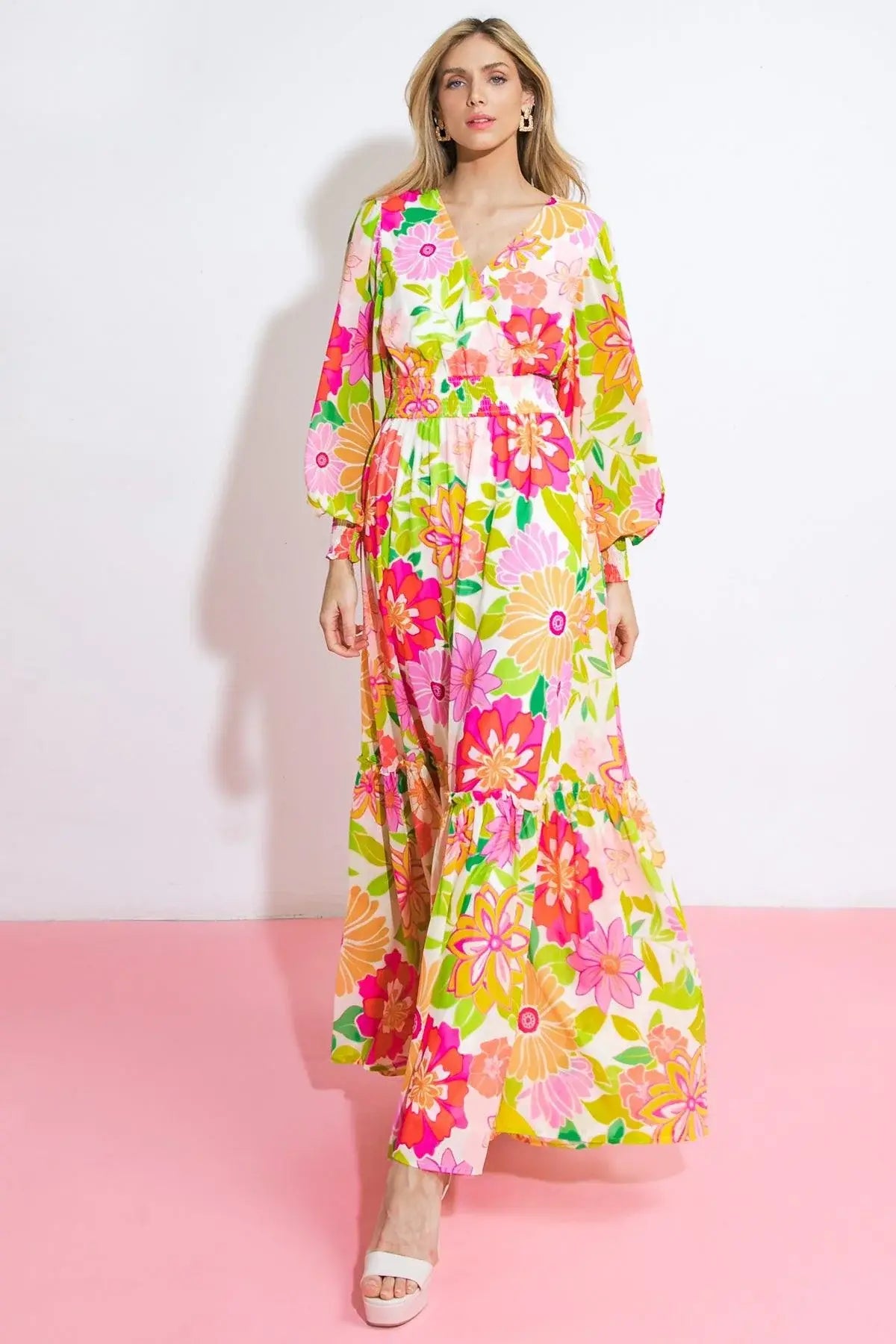 HEADING UPTOWN WOVEN MAXI DRESS - Flying Tomato - Flyclothing LLC