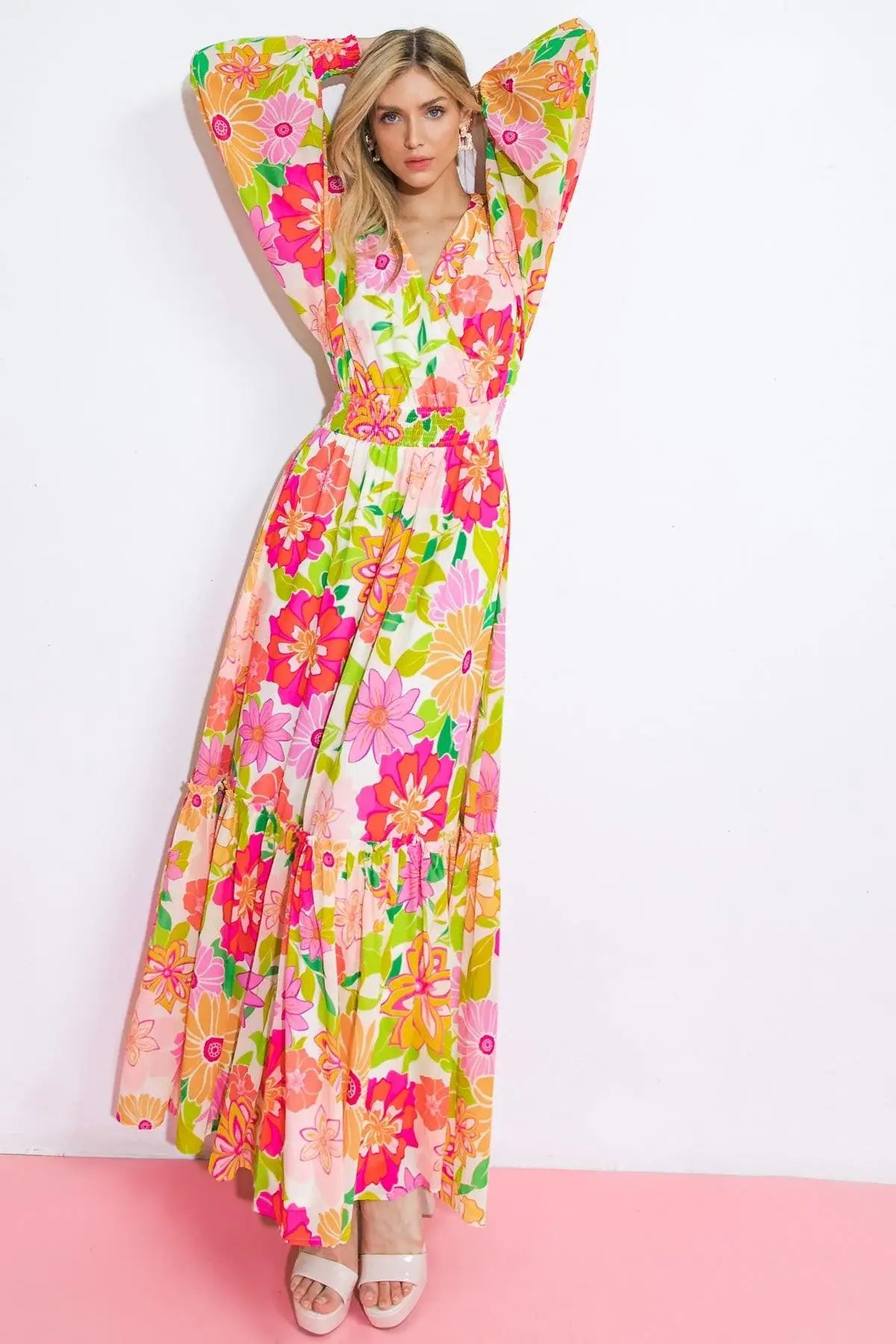 HEADING UPTOWN WOVEN MAXI DRESS - Flying Tomato - Flyclothing LLC