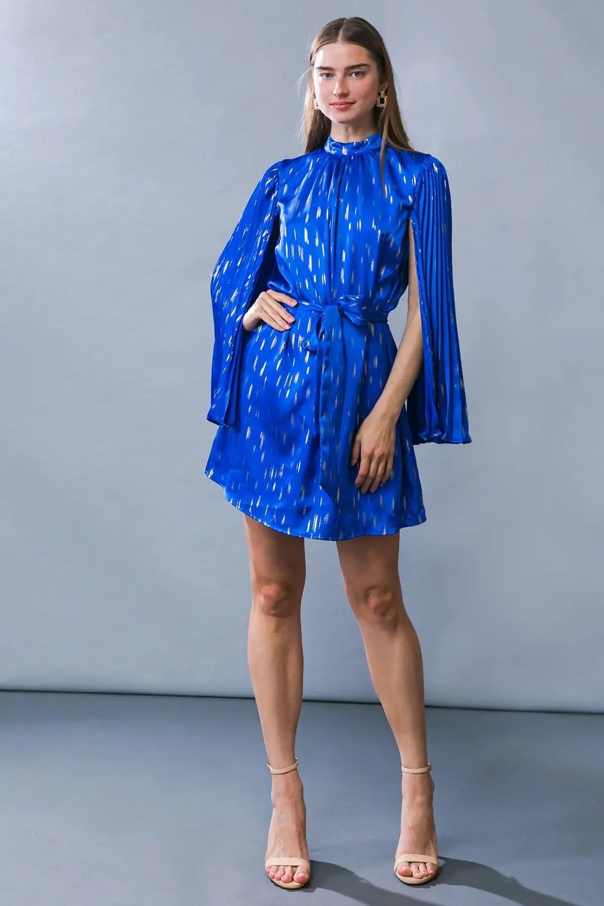 MESMERIZING ELEGANCE WOVEN MINI DRESS - Flying Tomato - Flyclothing LLC