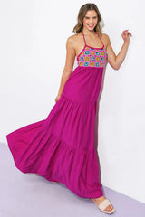 AFTER PARTY WOVEN MIDI DRESS - Flying Tomato - Flyclothing LLC