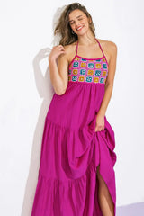 AFTER PARTY WOVEN MIDI DRESS - Flying Tomato - Flyclothing LLC