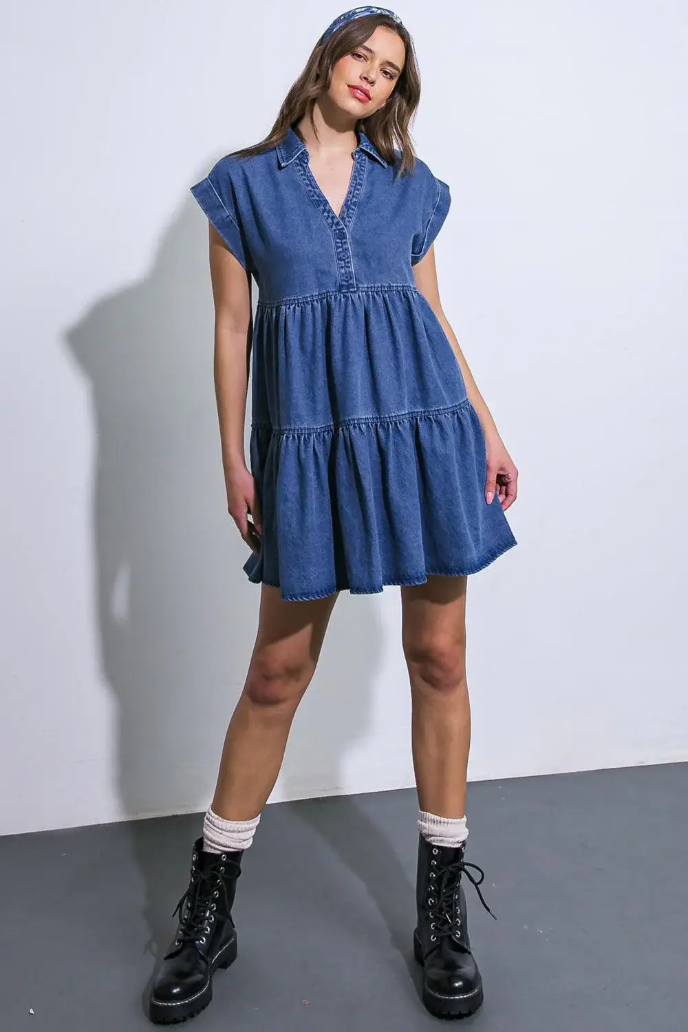 JUST THE BEGINNING TWILL MINI DRESS - Flying Tomato - Flyclothing LLC
