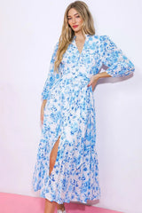 SPECTACULAR MAGIC WOVEN EYELET MIDI DRESS - Flying Tomato - Flyclothing LLC