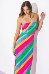 ALL OR NOTHING PONTI MIDI DRESS - Flying Tomato - Flyclothing LLC