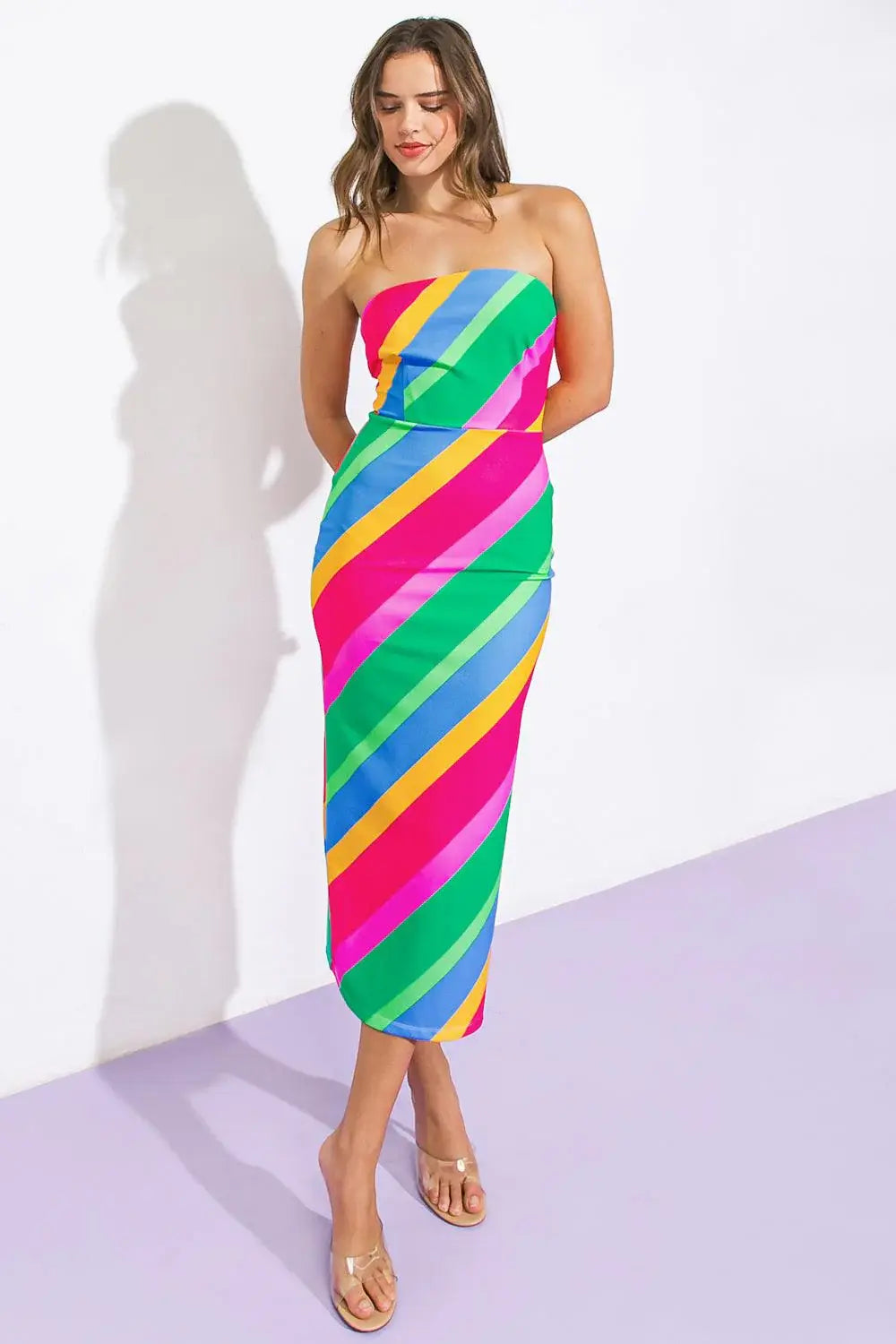 ALL OR NOTHING PONTI MIDI DRESS - Flying Tomato - Flyclothing LLC